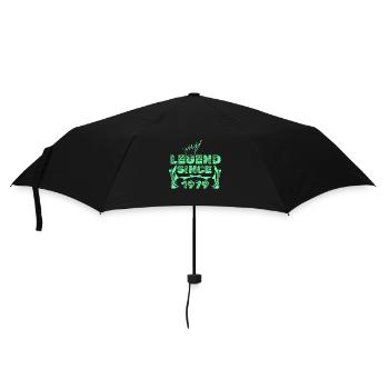 Geschenkidee 1979 - Regenschirm (klein) - Schwarz - Vorne