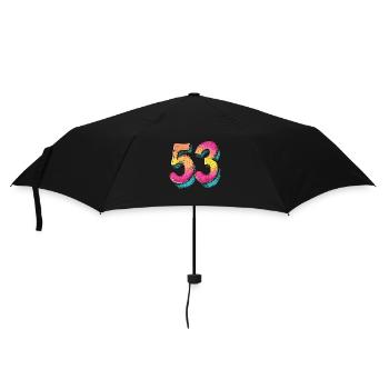 53 Number Comic - Umbrella (small) - black - Front