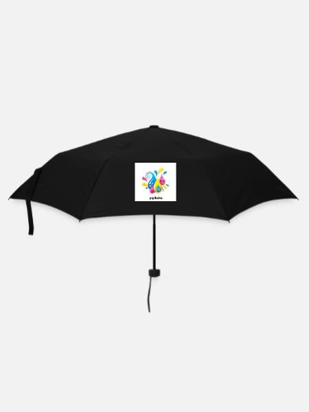 PIPIKAKA Modern - Regenschirm (klein) - Schwarz