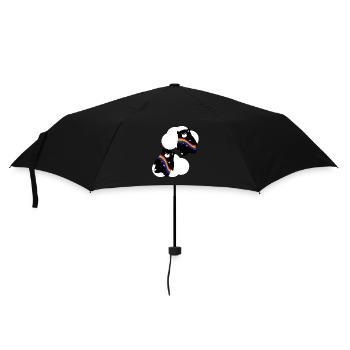 Ours d'arc-en-ciel - Parapluie standard - noir - Devant