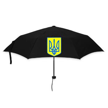 Ukraine - Regenschirm (klein) - Schwarz - Vorne