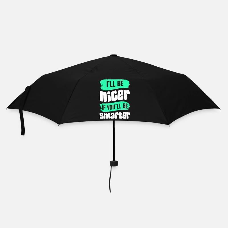 Sarkasmus Komisch Ironie - Regenschirm (klein) - Schwarz
