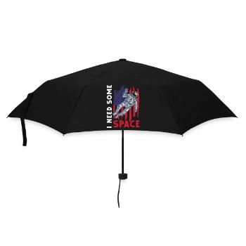 Outer space astronomy spaceship earth - Umbrella (small) - black - Front
