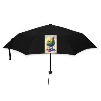 Zombie Frozen - Regenschirm (klein) - Schwarz - Vorne