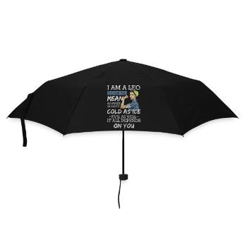 Löwe Aberglaube Eigenschaften Löwen - Regenschirm (klein) - Schwarz - Vorne