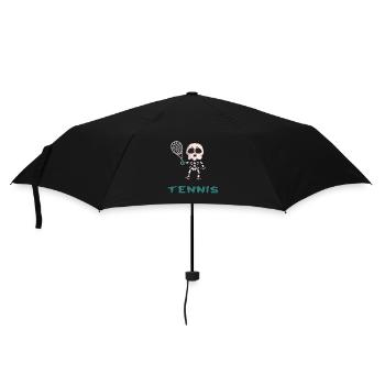 tennis tennis match tennis player tennis-oldie - Umbrella (small) - black - Front