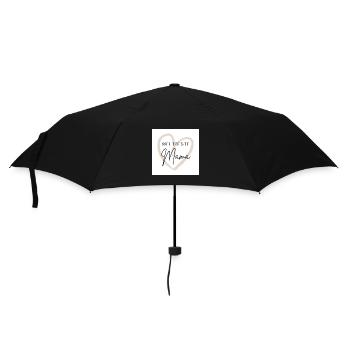 Weltbeste Mama - Regenschirm (klein) - Schwarz - Vorne