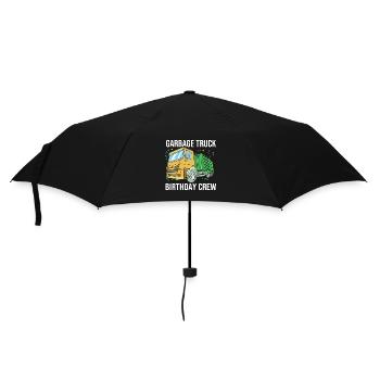 Garbage Can Garbage Truck Garbage Truck Garbage Man - Umbrella (small) - black - Front