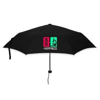 Strukturformel Molekül - Regenschirm (klein) - Schwarz - Vorne