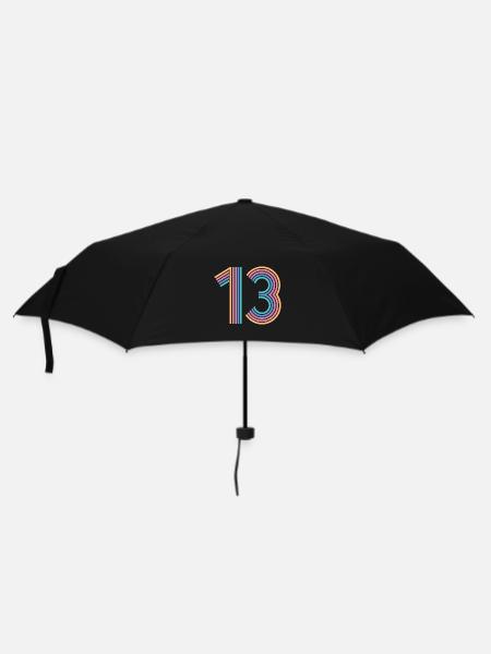 Cooles Geschenk zum 13. Geburtstag von 13 - 13 Jahren - Regenschirm (klein) - Schwarz