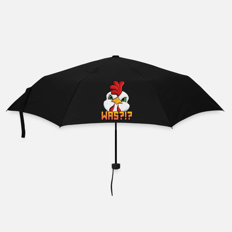 Was?!? - Regenschirm (klein) - Schwarz