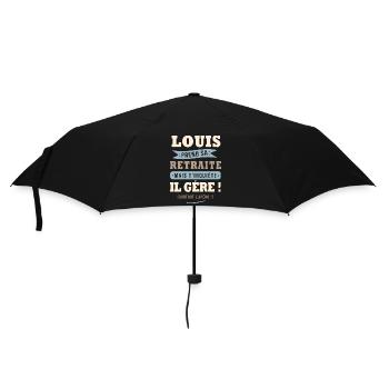 Louis humour retraite cadeau retraité - Parapluie standard - noir - Devant