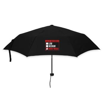 Krav Maga - Regenschirm (klein) - Schwarz - Vorne