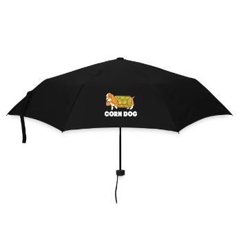 Corn dog - Umbrella (small) - black - Front