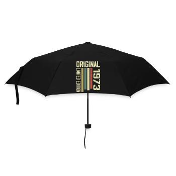 Retro 1973 Geschenk 51. Geburtstag Jahrgang 1973 - Regenschirm (klein) - Schwarz - Vorne