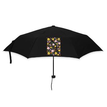 Motif magique floral aquarelle - Parapluie standard - noir - Devant