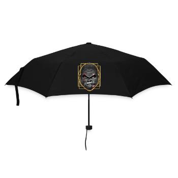 Lasst uns die Gorillas schützen - Regenschirm (klein) - Schwarz - Vorne
