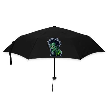Green Monster Halloween 3 - Umbrella (small) - black - Front