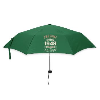 August 1948 Geburtstag im August 1948 Vintage 1948 - Regenschirm (klein) - Flaschengrün - Vorne