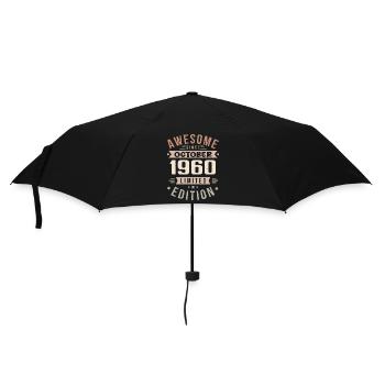 Legend Since October 1960 Birthday October 1960 - Umbrella (small) - black - Front