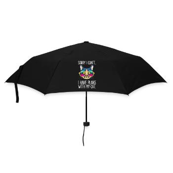 Chat Chats Animal Animal De compagnie Fille Chat Dame - Parapluie standard - noir - Devant