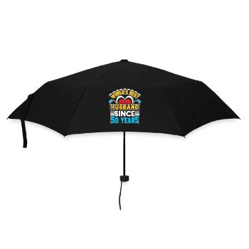 Noces d’or 50 ans cadeau de mariage - Parapluie standard - noir - Devant