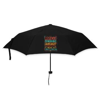 Legends are born in January - Umbrella (small) - black - Front