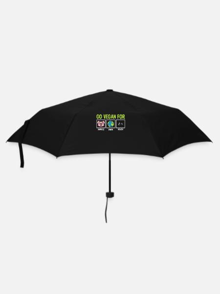 Militant des droits des animaux Végétalien Végétarien Amoureux des animaux Animal - Parapluie standard - noir