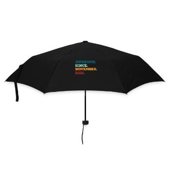 Geburtstag Jahrgang geboren im November 2021 - Regenschirm (klein) - Schwarz - Vorne