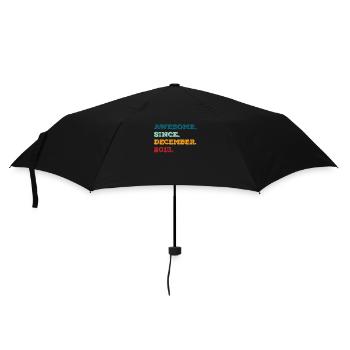 Anniversaire Décembre 2013 Né Année de naissance - Parapluie standard - noir - Devant