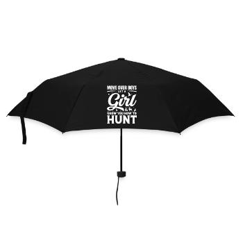 Hunter, Archery, Forest, Deer, Hunting Dog, Deer - Umbrella (small) - black - Front