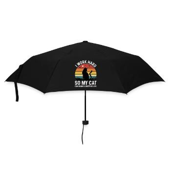 Real men love cats cat man cat father - Umbrella (small) - black - Front