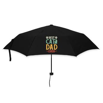 Real men love cats cat man cat father - Umbrella (small) - black - Front