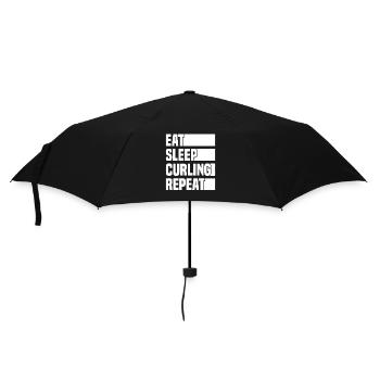 Joueur de curling Stick Shooting Curling Cadeau - Parapluie standard - noir - Devant