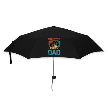 Monster Truck Monster Truck Papa Father Gift - Umbrella (small) - black - Front