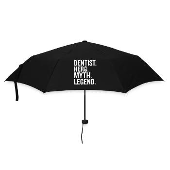 Zahnarzthelferin Zahnarzt Zahn - Regenschirm (klein) - Schwarz - Vorne