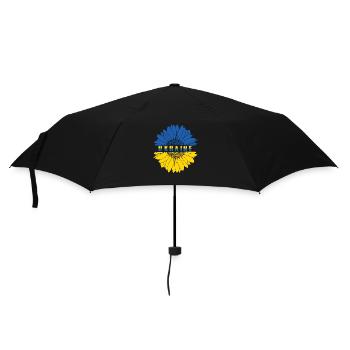Ukraine Peace Flag No War - Umbrella (small) - black - Front