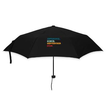 Anniversaire Septembre 2018 Né Année de naissance - Parapluie standard - noir - Devant