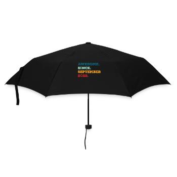 Geburtstag September 2022 Geboren Geburtsjahr - Regenschirm (klein) - Schwarz - Vorne