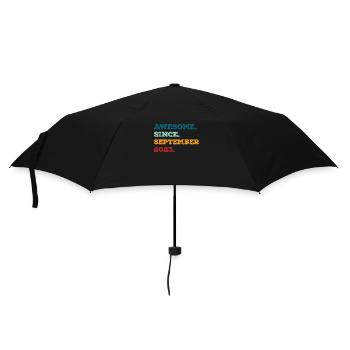 Geburtstag September 2023 Geboren Geburtsjahr - Regenschirm (klein) - Schwarz - Vorne