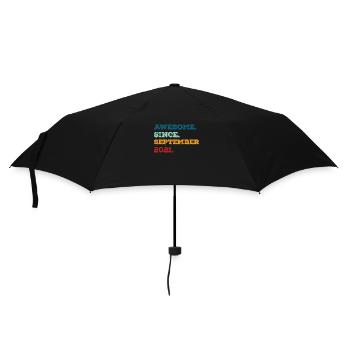 Geburtstag September 2021 Geboren Geburtsjahr - Regenschirm (klein) - Schwarz - Vorne