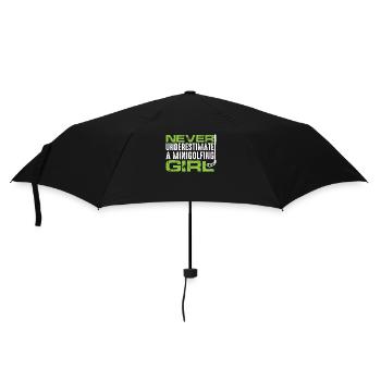 MINIGOLF GOLFER GOLFER GOLFER GOLF PLAYER - Umbrella (small) - black - Front