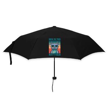 Real men love cats cat man cat father - Umbrella (small) - black - Front