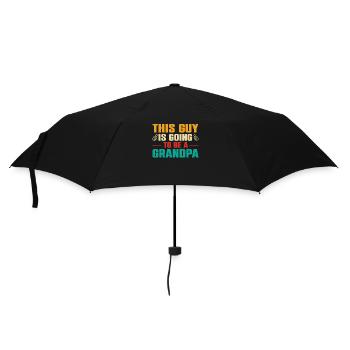 Opa Geschenkidee Opa weiß alles Spruch Großvater - Regenschirm (klein) - Schwarz - Vorne
