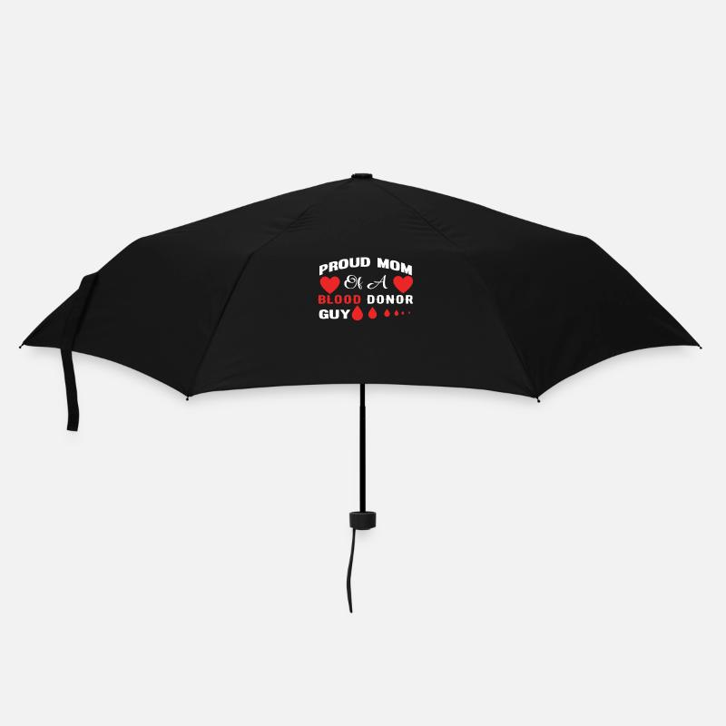 Blutspende Blutspenden Blutspender Mama Sohn - Regenschirm (klein) - Schwarz