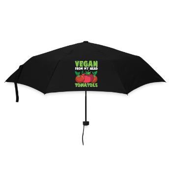 Plant Food Vegan Vegetables Healthy Climate Change - Umbrella (small) - black - Front