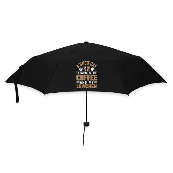 Lion Coffee Boire de la caféine Dog Owner Paw - Parapluie standard - noir - Devant