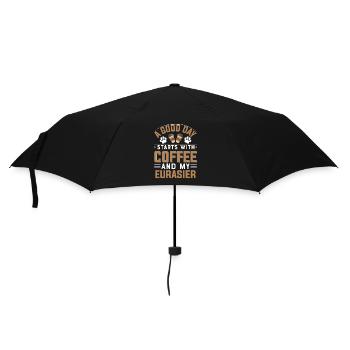 Eurasier Dog Breed Coffee Drinking Caffeine Paw - Umbrella (small) - black - Front