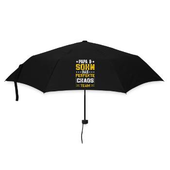 Papa und Söhne Sohn Vater Sohn - Regenschirm (klein) - Schwarz - Vorne