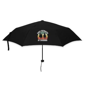Chicken Chicken Breeding Chicken Farmer Chicken Gift - Umbrella (small) - black - Front